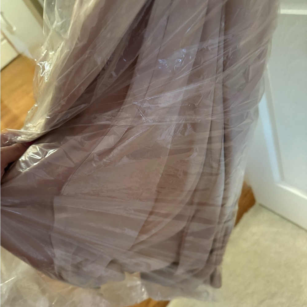 Revelry Blush Satin Gown - Picture 5 of 5